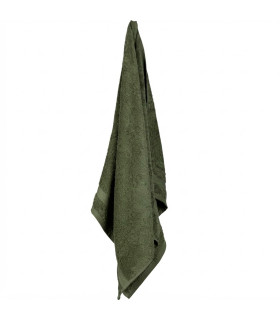 Maxi drap de bain ou douche 100% coton vert foncé 70x140cm