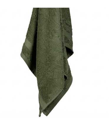 Maxi drap de bain ou douche 100% coton vert foncé 70x140cm