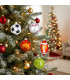 Set of 5 Christmas Balls sports balls 6x6cm
