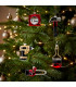 Set of 5 Christmas Balls DIY tools 9x3x7cm