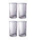 Set of 4 water Glasses transparent 40cl