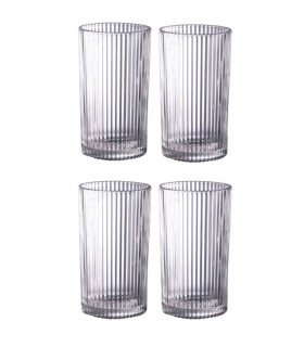 Set of 4 water Glasses transparent 40cl