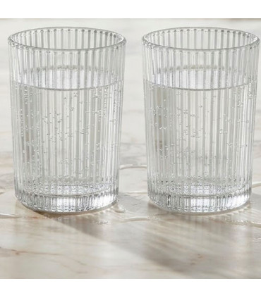 Set of 4 water Glasses transparent 40cl