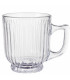 Set de 4 tasses à café en verre strié 20cl