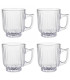 Set of 4 Coffee Cups transparent glass 70ml