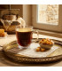 Set of 4 Coffee Cups transparent glass 70ml