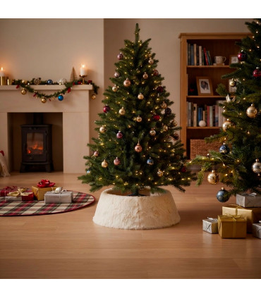 Christmas Tree foot cover felt white 57x57x28cm