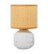 Table Lamp white ceramic 15x15x25cm