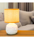 Lampe à poser design en céramique blanche