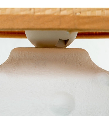 Lampe à poser design en céramique blanche