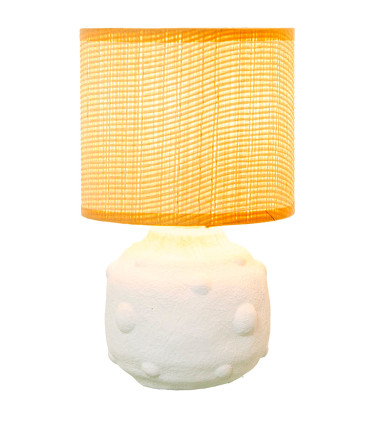 Lampe à poser design en céramique blanche