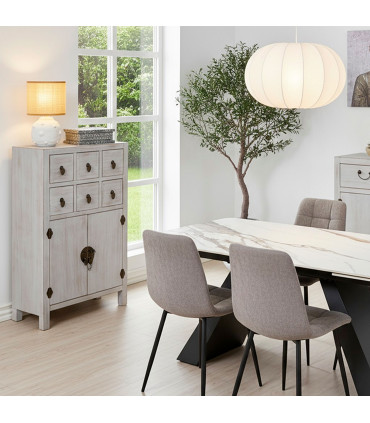 Table Lamp white ceramic 15x15x25cm