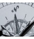Grande horloge murale métal blanc 63x63x6.5cm