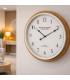 Grande horloge murale bois 65x65x6.5cm
