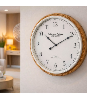 Wall Clock wood 65x65x6.5cm