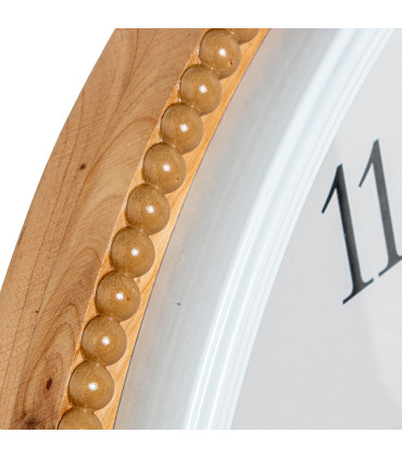 Grande horloge murale bois 65x65x6.5cm
