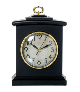 Table Clock black and gold 20x7x28.5cm