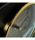 Horloge à poser acrylique noir et doré 20x7x28.5cm