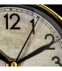 Table Clock black and gold 20x7x28.5cm