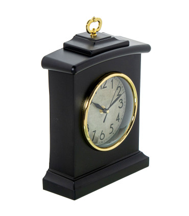 Horloge à poser acrylique noir et doré 20x7x28.5cm