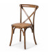 Chaise bistrot en bois d'orme 50x44.5x89cm