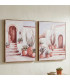Set of 2 paintings 50x2.6x70cm