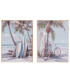 Set of 2 paintings surf 30x2x40cm