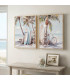 Set de 2 tableaux peinture surf 30x2x40cm