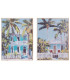 Set of 2 paintings homes 30x2x40cm