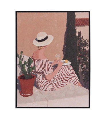 Set of 2 paintings women 30x2x40cm
