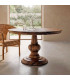 Round table mango wood 120x120x77cm