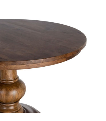 Round table mango wood 120x120x77cm