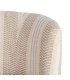 Fauteuil design pivotant en tissu tweed beige 75x74x65cm