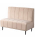Banc d'hôtellerie velours beige 120x62x90cm