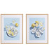 Set of 2 paintings swimming pool 30x2x40cm