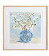 Set of 2 paintings flowers 60x3x60cm