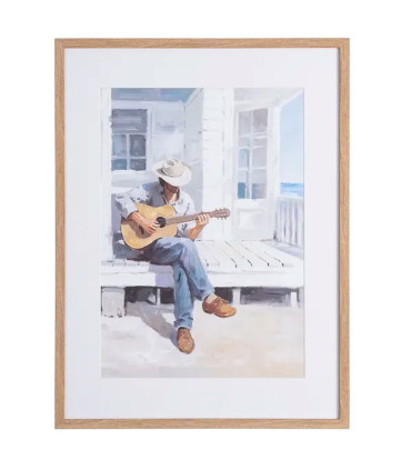 Set of 2 paintings guitare 60x3.5x80cm