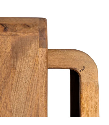 Set de 2 tables basses design en bois de manguier 120x55x40cm