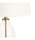 Lampe à poser métal doré et verre 33x33x59cm