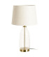 Lampe à poser métal doré et verre 33x33x59cm