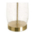 Table Lamp gold metal and glass 33x33x59cm