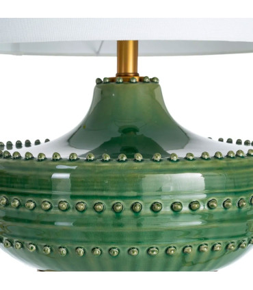Table Lamp gold metal and glass 33x33x59cm