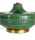 Table Lamp gold metal and glass 33x33x59cm