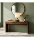 Table Lamp green ceramic and white lampshade 35.5x35.5x68cm