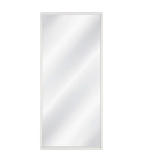 Grand miroir rectangulaire en bois blanc cassé 80x3x180cm