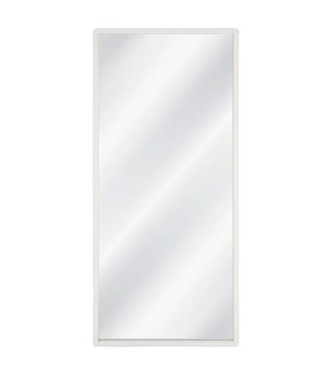 Grand miroir rectangulaire en bois blanc cassé 80x3x180cm