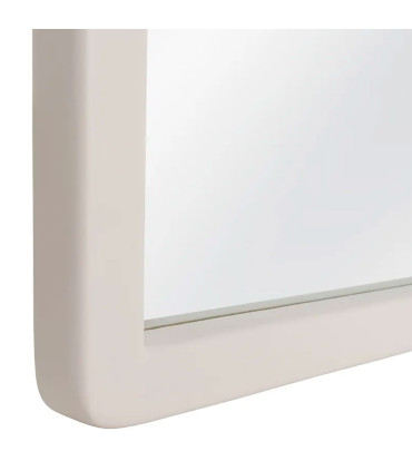 Grand miroir rectangulaire en bois blanc cassé 80x3x180cm