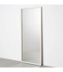 Grand miroir rectangulaire en bois blanc cassé 80x3x180cm