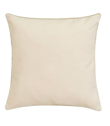 Coussin classique carré vert et beige 45x45cm