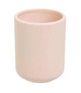 Toothbrush holder pink dolomite 7x7x10cm